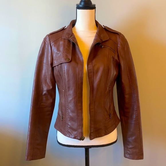 Guess Jackets & Blazers - Guess Leather Moto Jacket